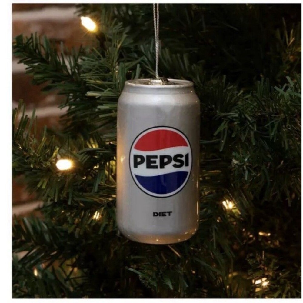 Diet Pepsi Soda Can 2025 Ruz Novelty Decoupage Christmas Ornament - New